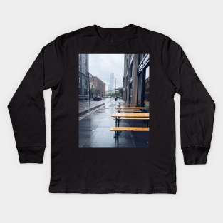 Rainy Day in DUMBO, Brooklyn Kids Long Sleeve T-Shirt